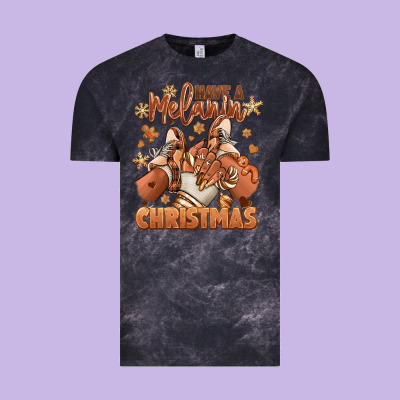 Vintage Tee Have a melanin Christmas black girl sneakers