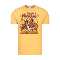 Vintage Mustard Have a melanin Christmas black girl sneakers Vintage Tee - RanaPortraitStore