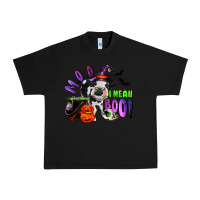 Black Moo I Mean Boo Baby Cow Urban Heavy Tee - RanaPortraitStore