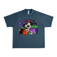 Midnight Navy Moo I Mean Boo Baby Cow Urban Heavy Tee - RanaPortraitStore