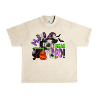 Sandshell Moo I Mean Boo Baby Cow Urban Heavy Tee - RanaPortraitStore