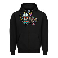 Black Rn Zipper Hoodie - CowhideDigitalArt