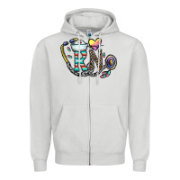 Dove Grey Rn Zipper Hoodie - CowhideDigitalArt