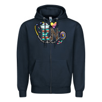 Navy Rn Zipper Hoodie - CowhideDigitalArt