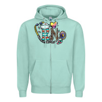 Seafoam Rn Zipper Hoodie - CowhideDigitalArt