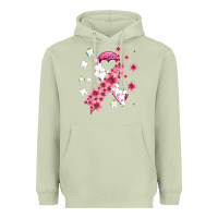 Matcha teeth and flower cancer ribbon Heavyweight Hoodie - AdoDesignShop