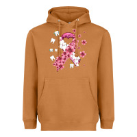 Meerkat teeth and flower cancer ribbon Heavyweight Hoodie - AdoDesignShop