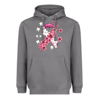 Storm teeth and flower cancer ribbon Heavyweight Hoodie - AdoDesignShop