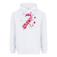 White teeth and flower cancer ribbon Heavyweight Hoodie - AdoDesignShop