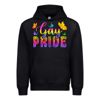 Black Gay Pride With Butterfly Urban Hoodie - BundleAndBundleShop
