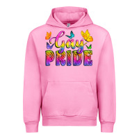 Fuchsia Pink Gay Pride With Butterfly Urban Hoodie - BundleAndBundleShop