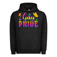 Pigment Black Gay Pride With Butterfly Urban Hoodie - BundleAndBundleShop