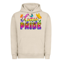 Pigment French Oak Gay Pride With Butterfly Urban Hoodie - BundleAndBundleShop