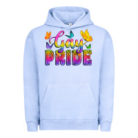 Pigment Grape Ice Gay Pride With Butterfly Urban Hoodie - BundleAndBundleShop