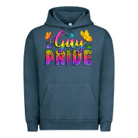 Pigment Midnight Navy Gay Pride With Butterfly Urban Hoodie - BundleAndBundleShop