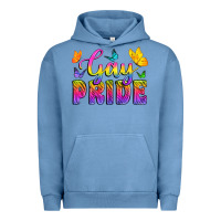 Pigment Pebble Blue Gay Pride With Butterfly Urban Hoodie - BundleAndBundleShop