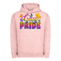 Pigment Salmon Gay Pride With Butterfly Urban Hoodie - BundleAndBundleShop
