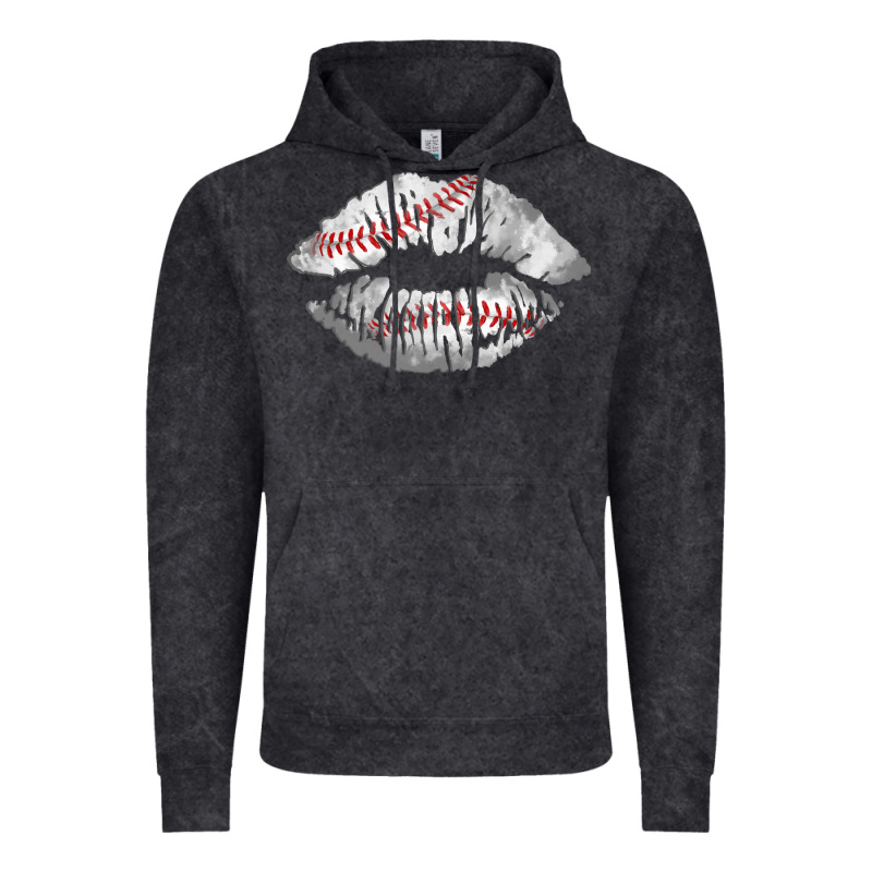 Baseball Lips Vintage Hoodie by AdoDesignShop | Teevron