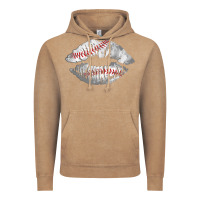 Vintage Coffee baseball lips Vintage Hoodie - AdoDesignShop