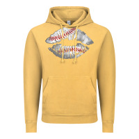 Vintage Mustard baseball lips Vintage Hoodie - AdoDesignShop