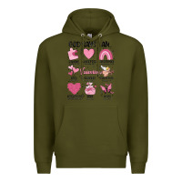 Army Green funny valentines Premium Hoodie - MaliasSmallBusiness
