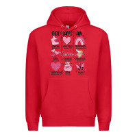 Red funny valentines Premium Hoodie - MaliasSmallBusiness