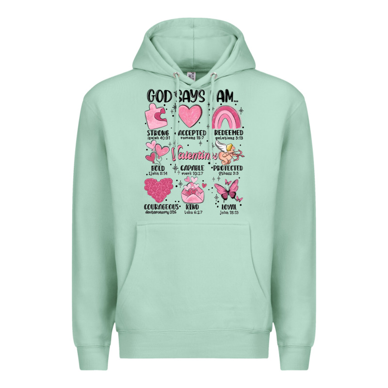 Funny Valentines Premium Hoodie by MaliasSmallBusiness | Teevron