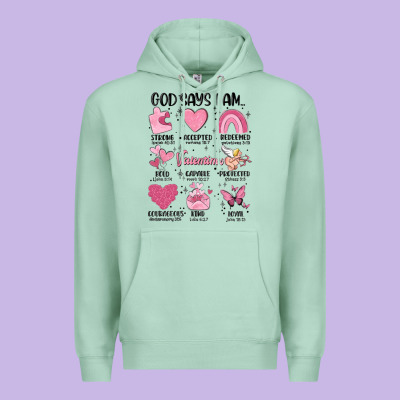 Funny Valentines Premium Hoodie Designed By Maliassmallbusiness