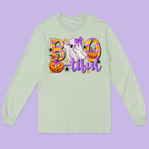 Boo-tiful Long Sleeve Tee Designed By Texasbilliewilder