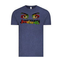 Vintage Denim Juneteenth eyes Vintage Tee - RanaPortraitStore
