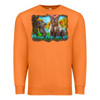 Carrot mama bear sees all with sunflowers Premium Sweatshirt - Artiststas