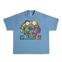 Pebble Blue the future of the world is in my classroom Urban Heavy Tee - Zillion Design Studio