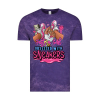 Cloud Purple Just a girl obsessed with sneakers Vintage Tee - RanaPortraitStore