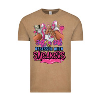 Just A Girl Obsessed With Sneakers Vintage Tee | Teevron