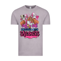 Vintage Zinc Just a girl obsessed with sneakers Vintage Tee - RanaPortraitStore