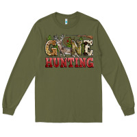 Army Green gone hunting Long Sleeve Tee - Zillion Design Studio