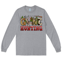 Heather Grey gone hunting Long Sleeve Tee - Zillion Design Studio