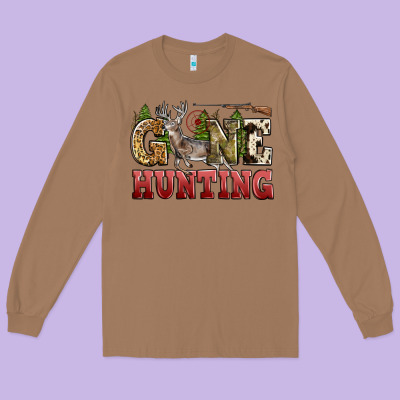 Gone Hunting Long Sleeve Tee Designed By Zillion Design Studio