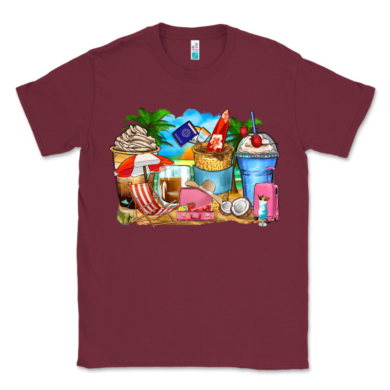 Travel Coffee Cups Classic Tee by Zillion Design Studio | Teevron