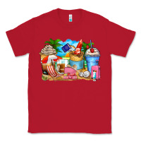 Red travel coffee cups Classic Tee - Zillion Design Studio