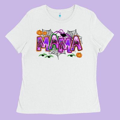 Halloween Mama Ladies Tee Designed By Adodesignshop