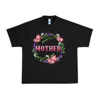 Black Mother With Floral Wreath Urban Heavy Tee - RanaPortraitStore