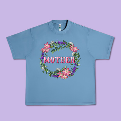 Urban Heavy Tee Mother With Floral Wreath