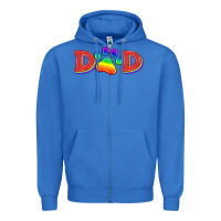 True Royal lgbtq dad and paw Zipper Hoodie - HRA Design Shop