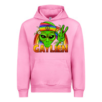 Fuchsia Pink Gaylien LGBTQ Pride Urban Hoodie - BundleAndBundleShop