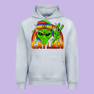 Gaylien Lgbtq Pride Urban Hoodie Designed By Bundleandbundleshop