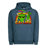 Pigment Midnight Navy Gaylien LGBTQ Pride Urban Hoodie - BundleAndBundleShop