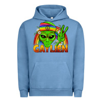 Pigment Pebble Blue Gaylien LGBTQ Pride Urban Hoodie - BundleAndBundleShop