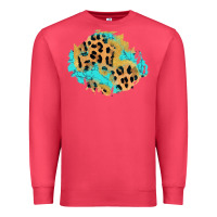 Cardinal glitter leopard turquoise patch Premium Sweatshirt - AdoDesignShop