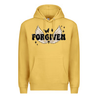Antique Gold forgiven christian angel wings Premium Hoodie - MaliasSmallBusiness